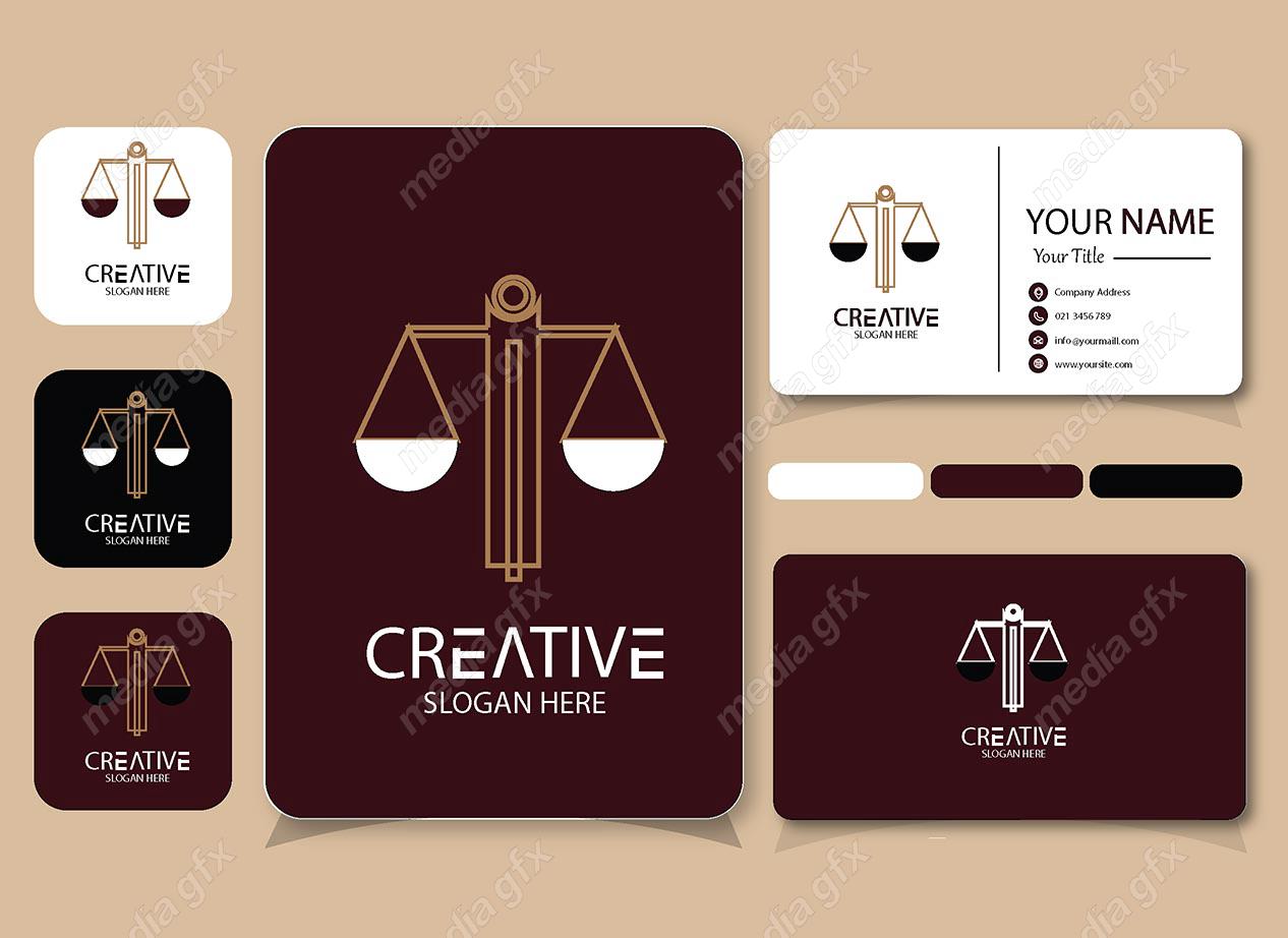 وکتور کارت ویزیت وکیل MV000803