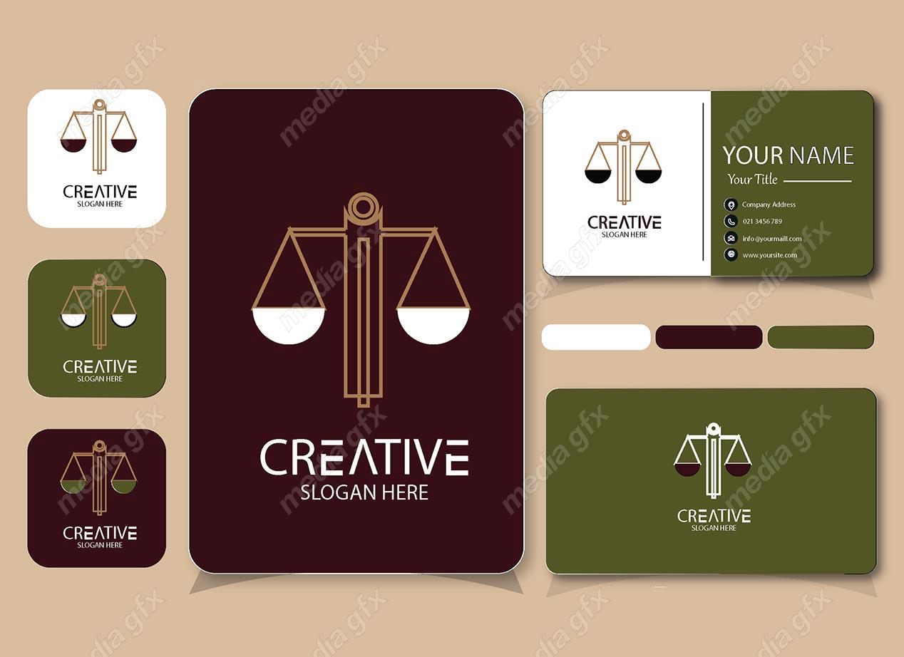 وکتور کارت ویزیت وکیل MV000804