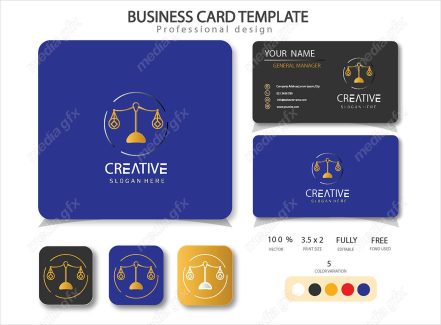 وکتور کارت ویزیت وکیل MV000805