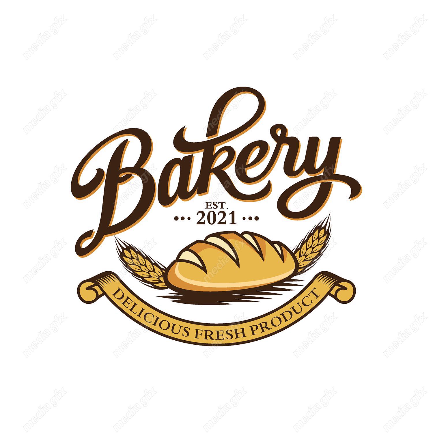 وکتور  لوگو ی نانوایی و شیرینی پزی MV000823