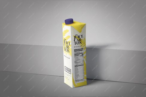 موکاپ پاکت آبمیوه لایه باز MP001936