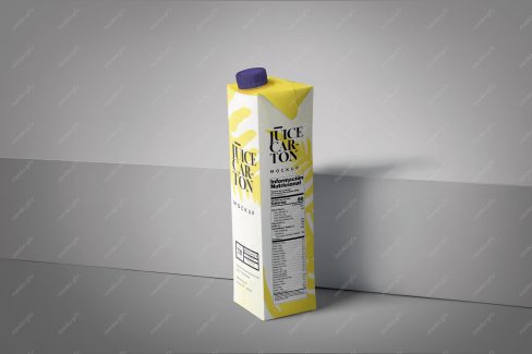 موکاپ پاکت آبمیوه لایه باز MP001937