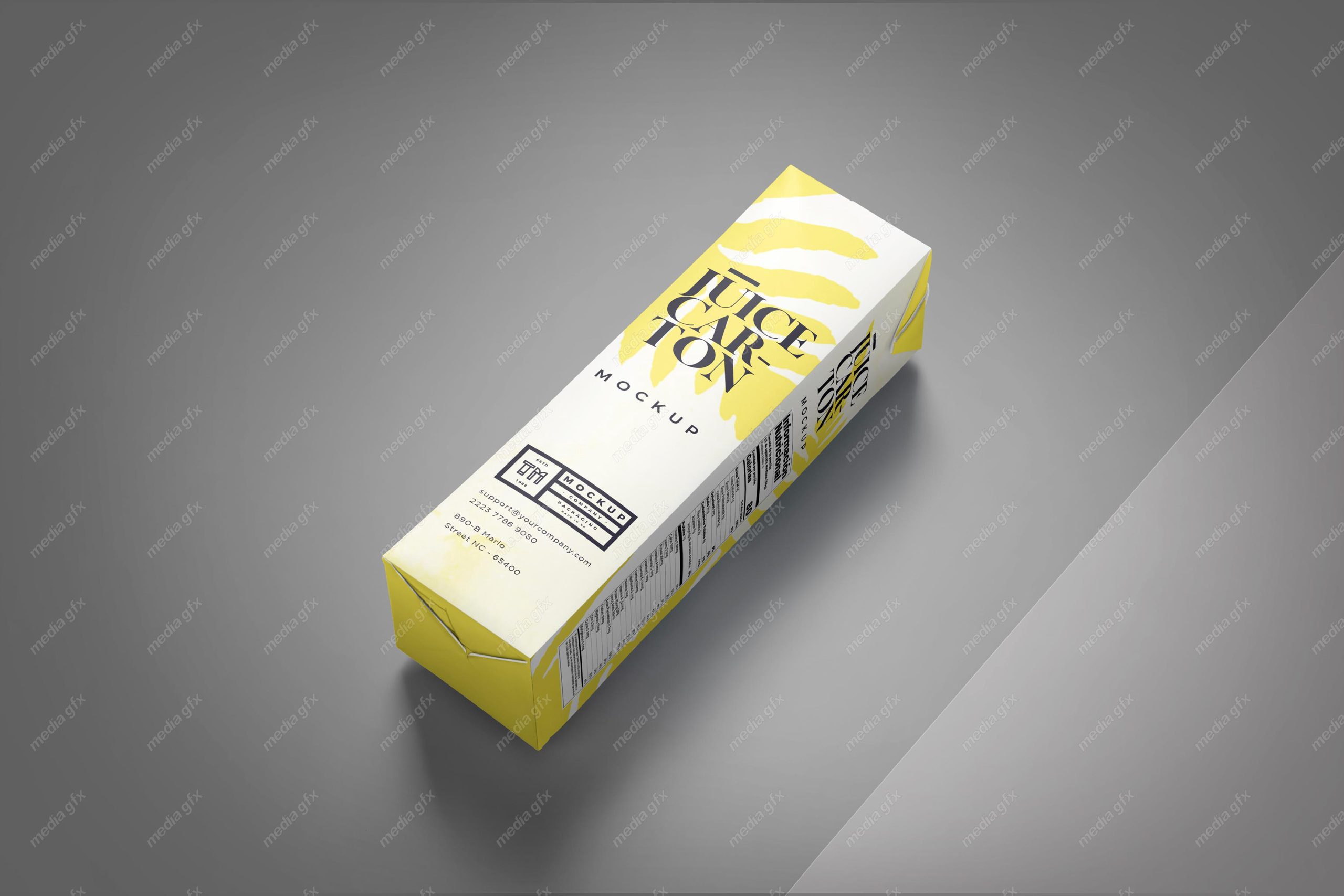 موکاپ پاکت آبمیوه لایه باز MP001938