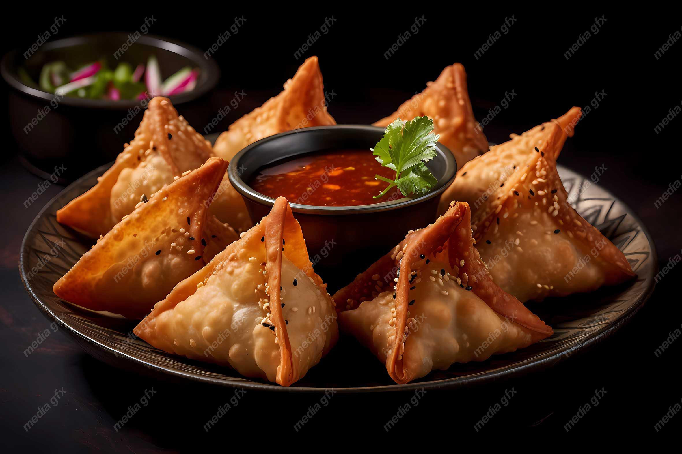 عکس با کیفیت سمبوسه سرخ شده MJ002091