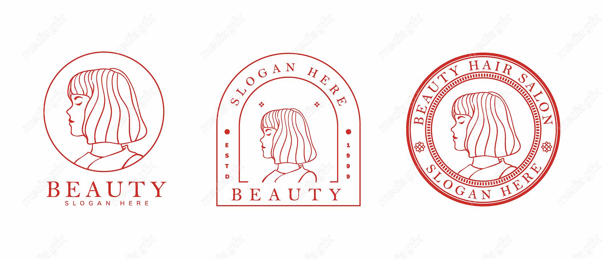 وکتور لوگوی سالن زیبایی و سالن عروس MV002161