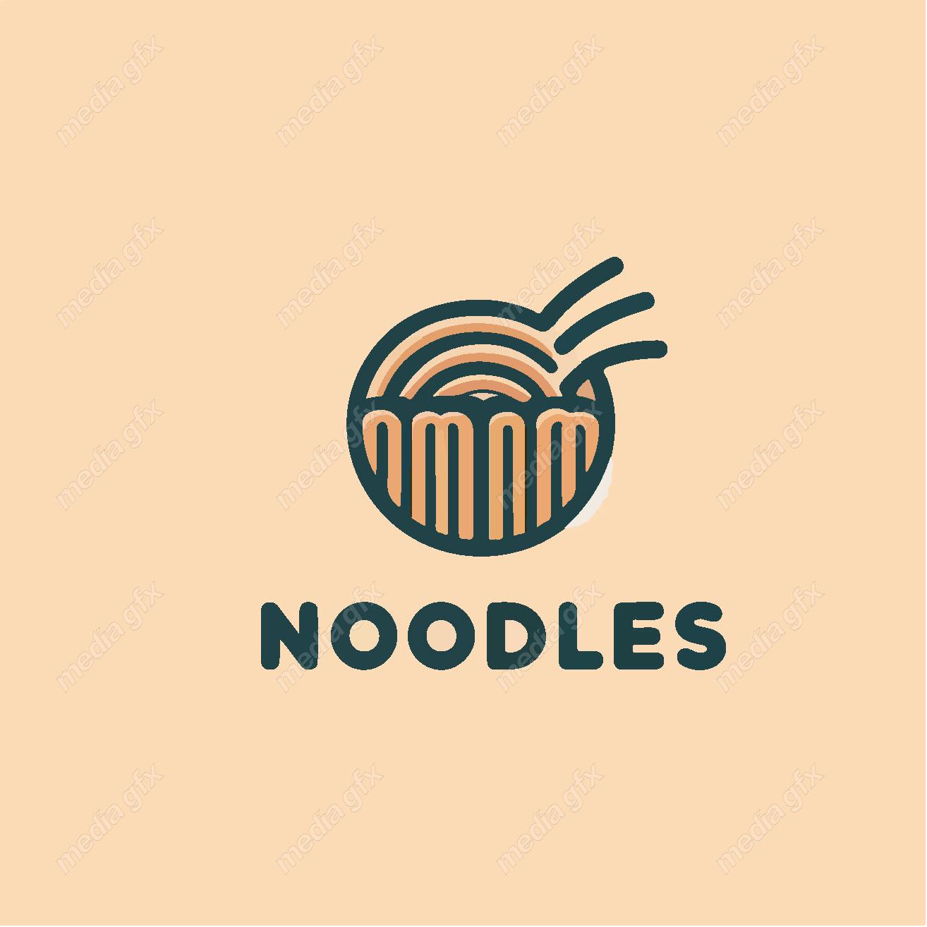 وکتور لوگو نودل و کافه رستوران MV002169