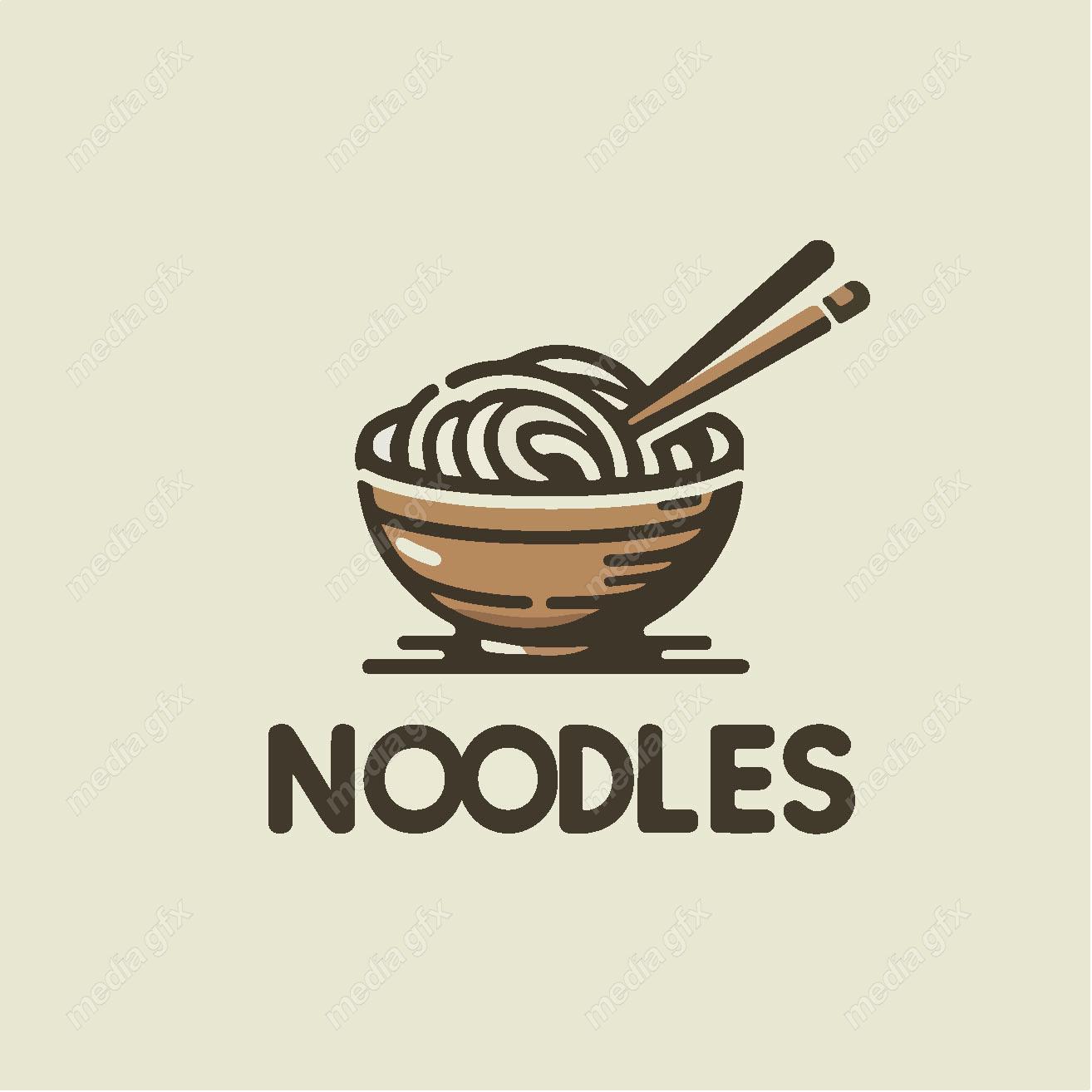 وکتور لوگو نودل و کافه رستوران MV002170