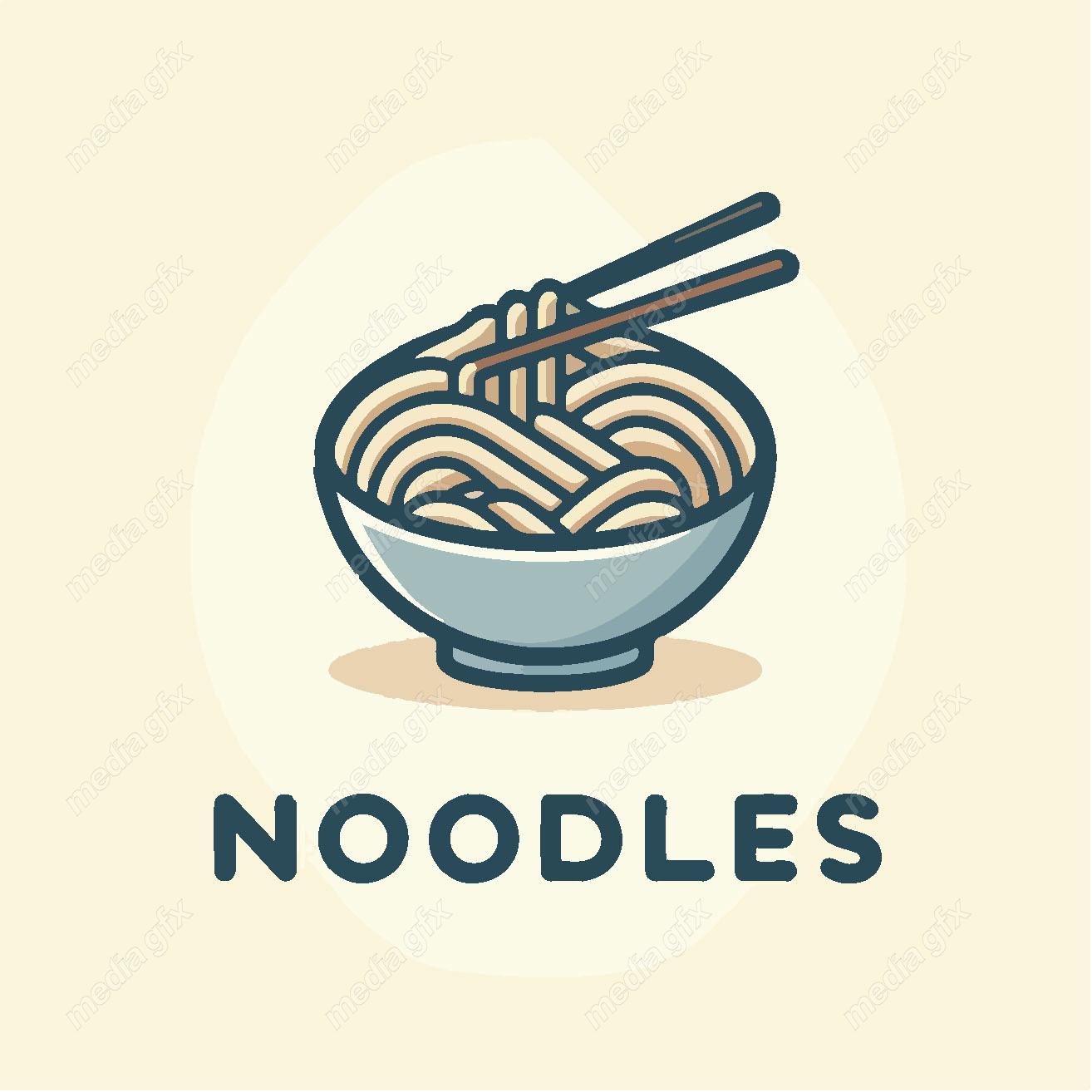 وکتور لوگو نودل و کافه رستوران MV002171