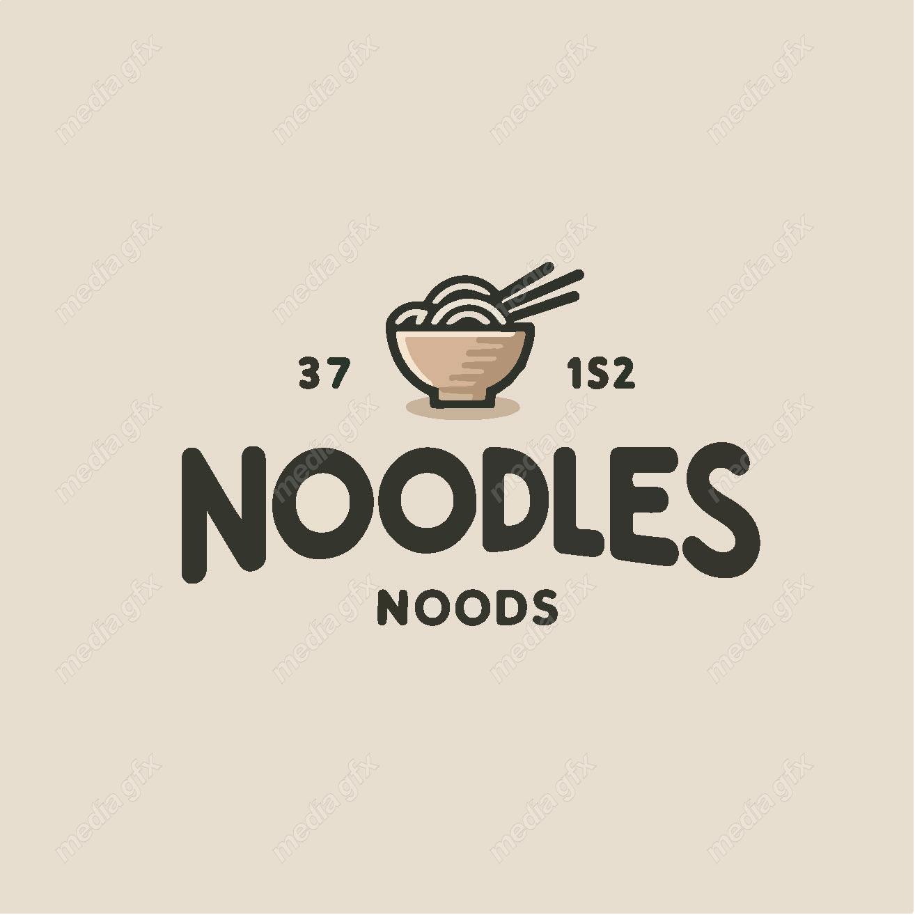 وکتور لوگو نودل و کافه رستوران MV002174
