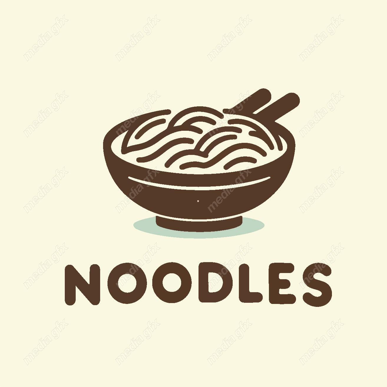 وکتور لوگو نودل و کافه رستوران MV002175