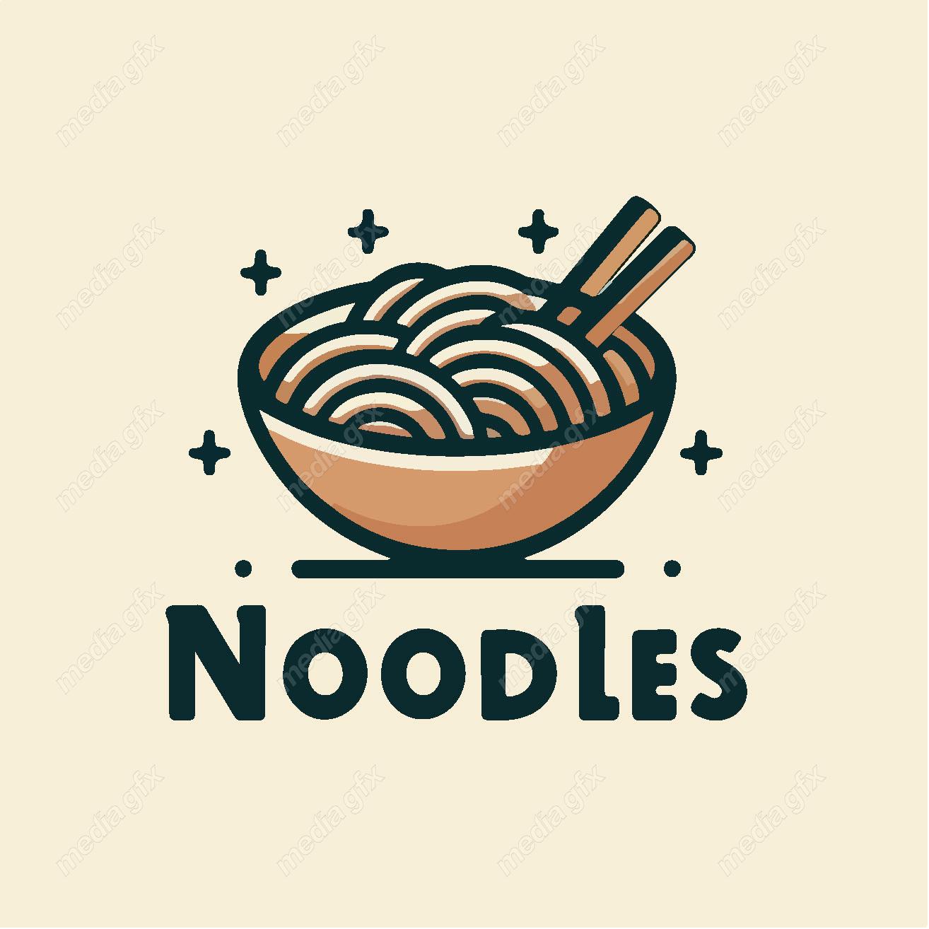 وکتور لوگو نودل و کافه رستوران MV002179