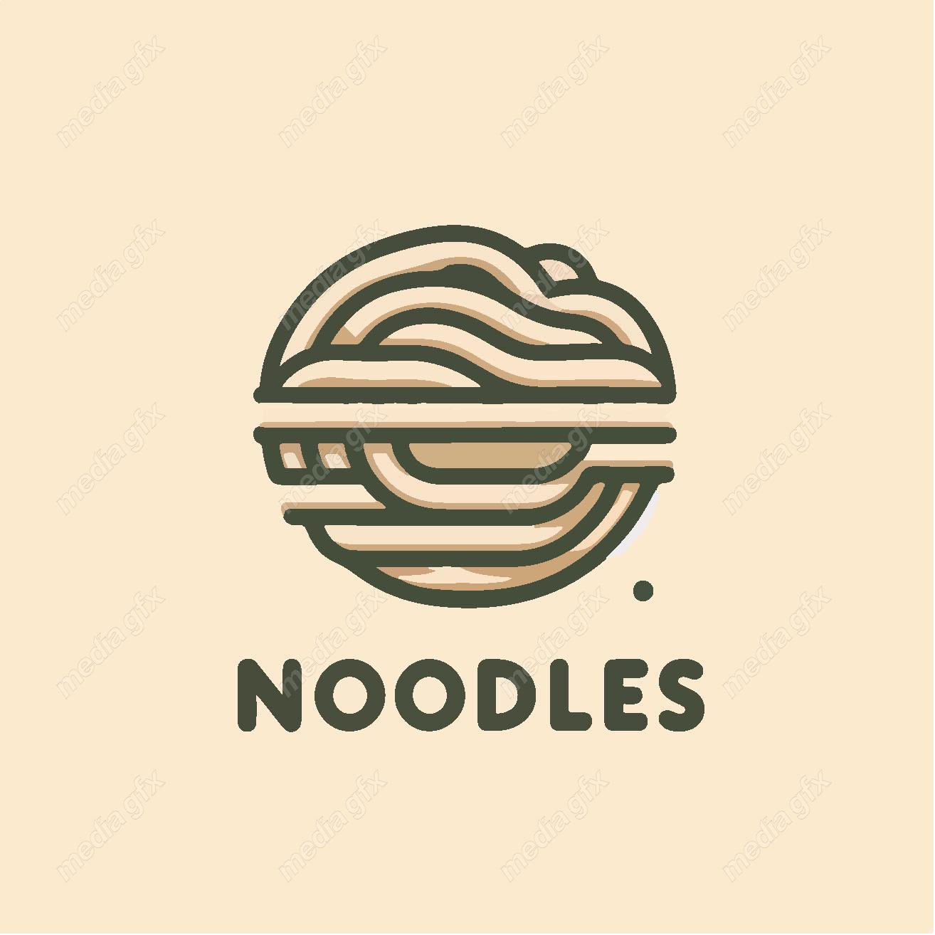 وکتور لوگو نودل و کافه رستوران MV002186