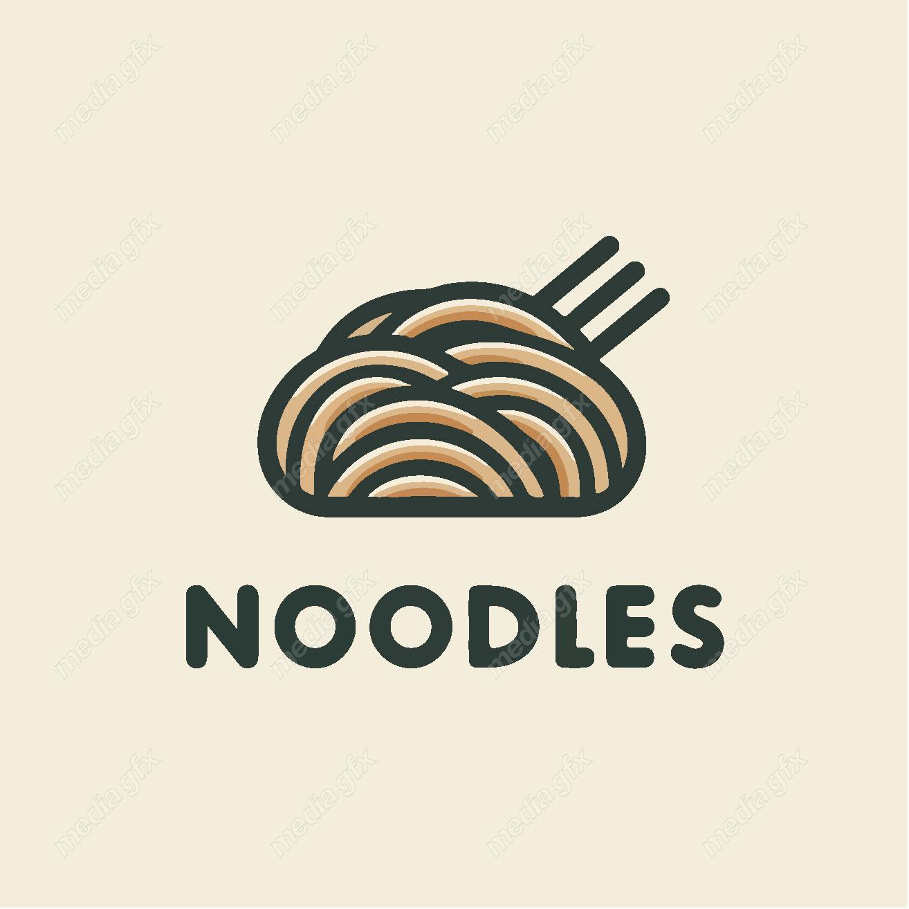 وکتور لوگو نودل و کافه رستوران MV002191