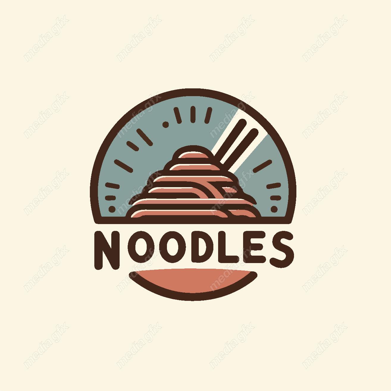 وکتور لوگو نودل و کافه رستوران MV002192