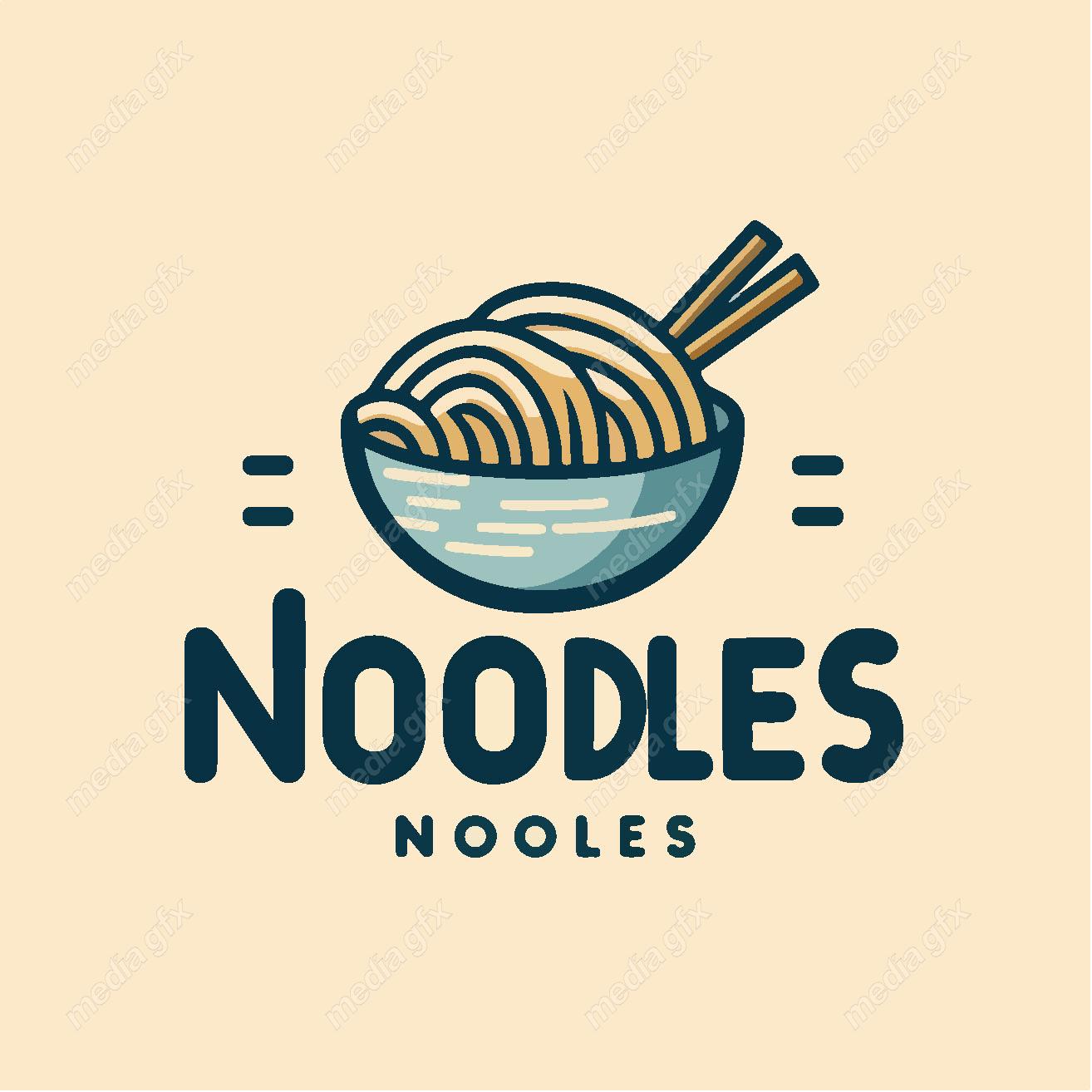 وکتور لوگو نودل و کافه رستوران MV002193