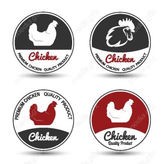 وکتور لوگو و لیبل مرغ و خروس MV002209
