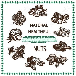 دانلود رایگان وکتور خطی آجیل و خشکبار MV002214