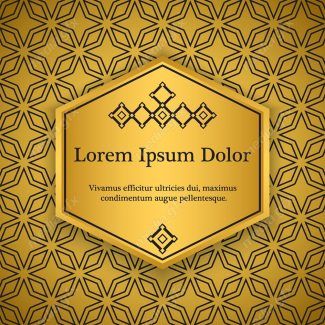 وکتور پس زمینه اسلیمی طلایی MV002236