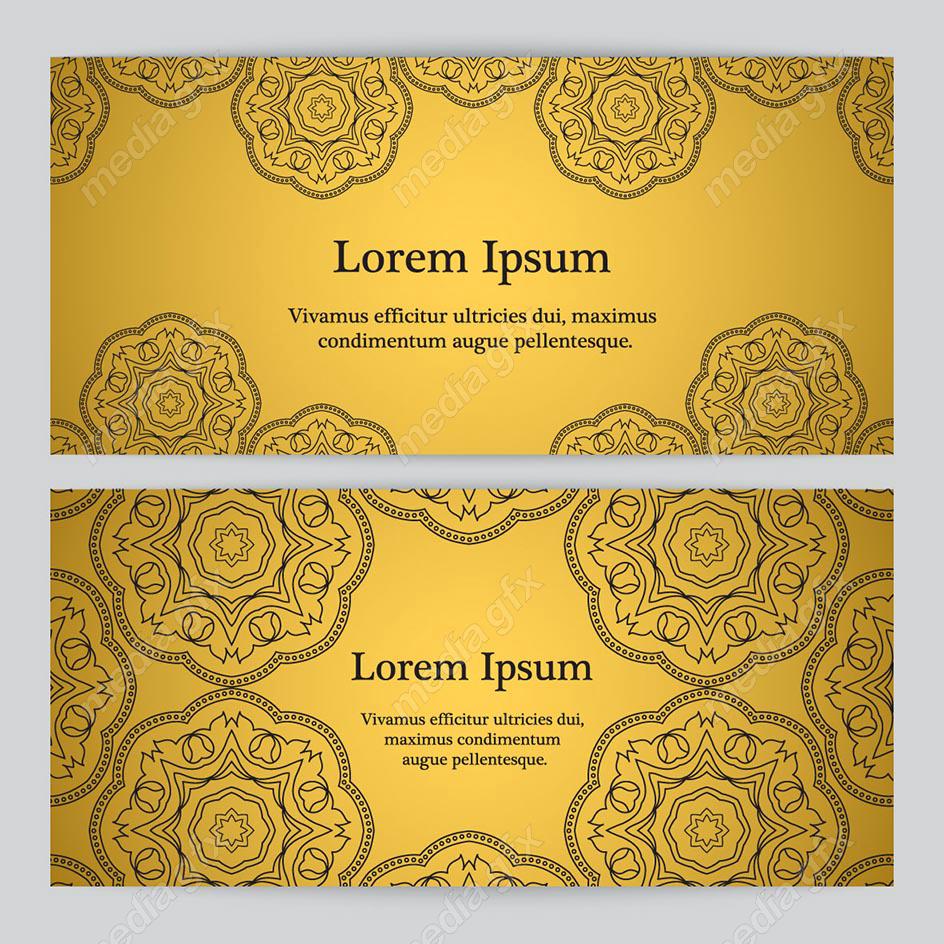 وکتور پس زمینه اسلیمی طلایی MV002240