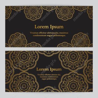 وکتور پس زمینه اسلیمی طلایی MV002241