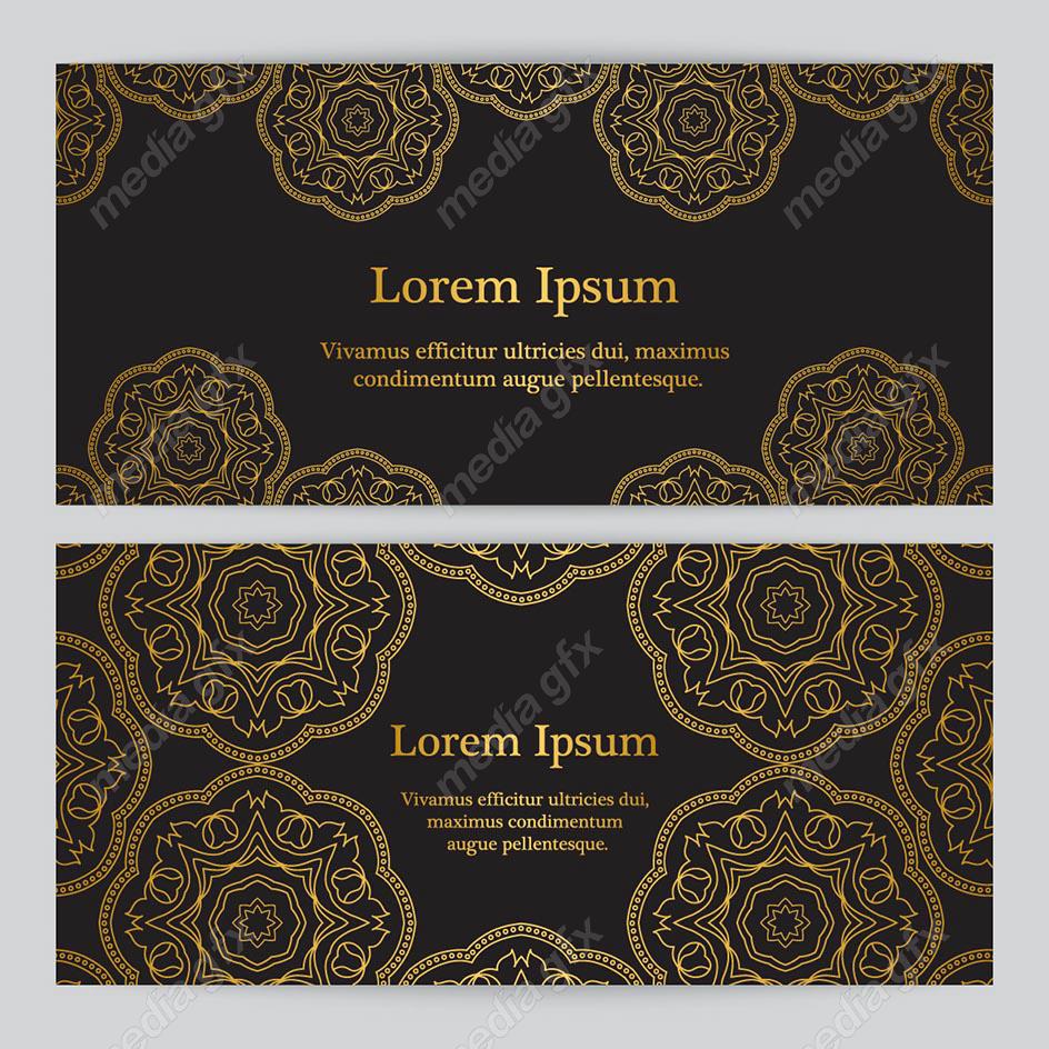 وکتور پس زمینه اسلیمی طلایی MV002241