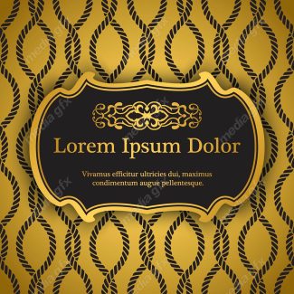 وکتور پس زمینه اسلیمی طلایی MV002246