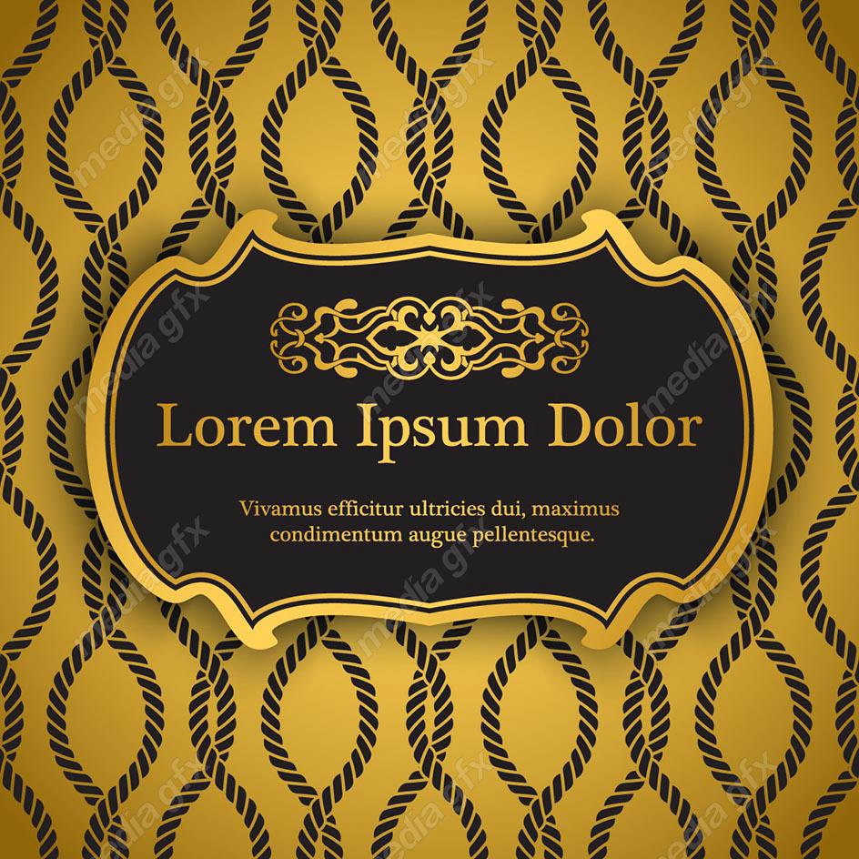 وکتور پس زمینه اسلیمی طلایی MV002246