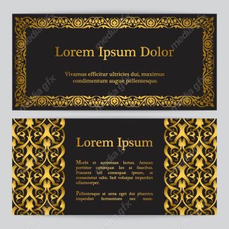 وکتور پس زمینه اسلیمی طلایی MV002248