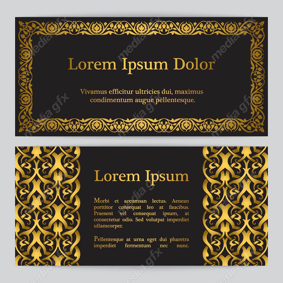 وکتور پس زمینه اسلیمی طلایی MV002248