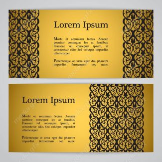 وکتور پس زمینه اسلیمی طلایی MV002249