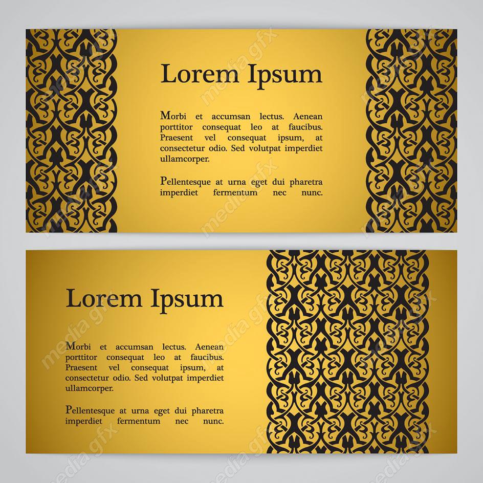 وکتور پس زمینه اسلیمی طلایی MV002249