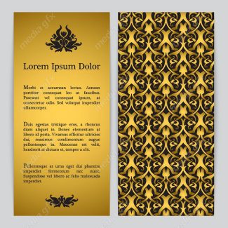 وکتور پس زمینه اسلیمی طلایی MV002251