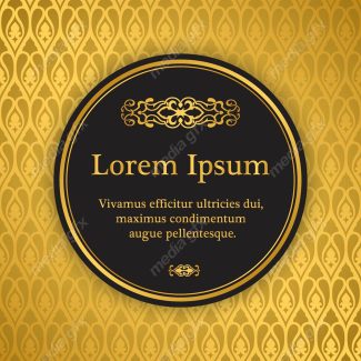 وکتور پس زمینه اسلیمی طلایی MV002253