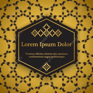 وکتور پس زمینه اسلیمی طلایی MV002258