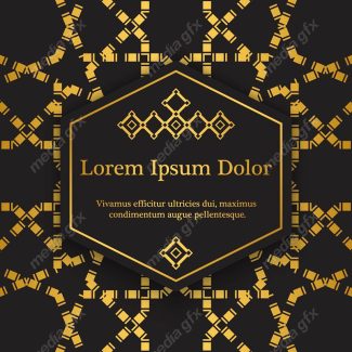 وکتور پس زمینه اسلیمی طلایی MV002259