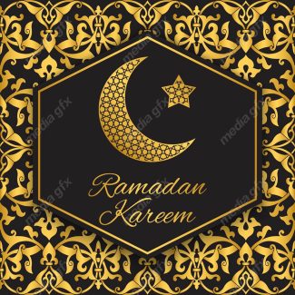 وکتور پس زمینه اسلیمی طلایی MV002263