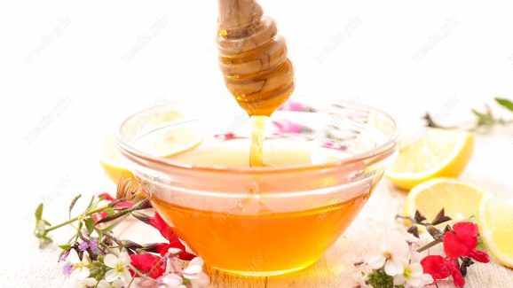 عکس با کیفیت عسل طبیعی در ظرف شیشه ای MJ002284