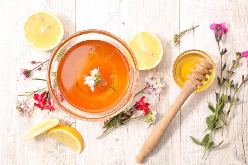 عکس با کیفیت عسل طبیعی در ظرف شیشه ای MJ002286