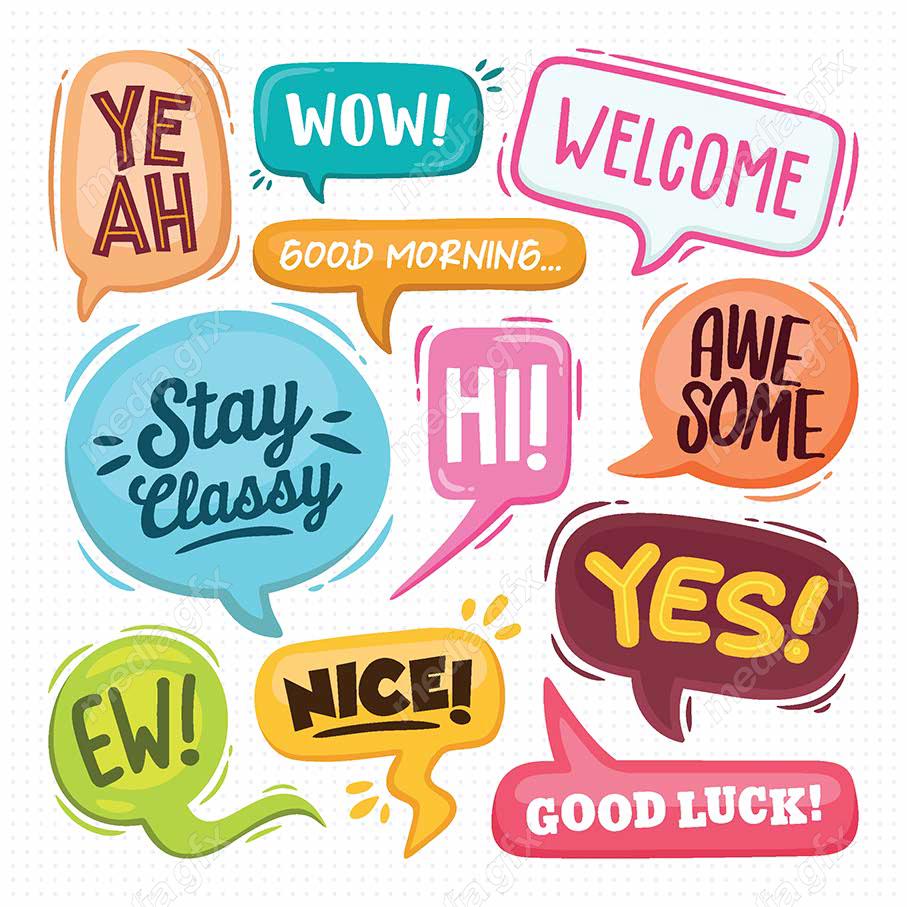 وکتور حباب و ابر گفتگو، دیالوگ باکس و نقل قول MV002371