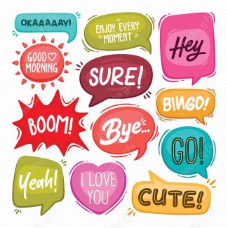 وکتور حباب و ابر گفتگو، دیالوگ باکس و نقل قول MV002373