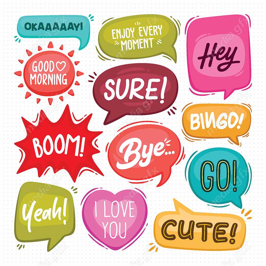 وکتور حباب و ابر گفتگو، دیالوگ باکس و نقل قول MV002373