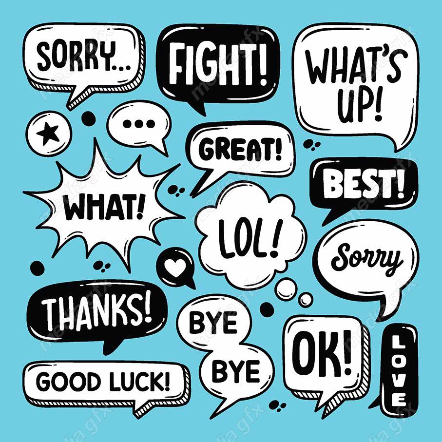 وکتور حباب و ابر گفتگو، دیالوگ باکس و نقل قول MV002376