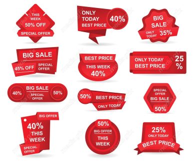 وکتور لیبل تخفیف ویژه شگفت انگیز و فروش ویژه MV002382
