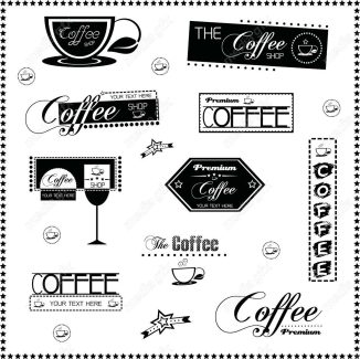 طرح لوگو وکتور قهوه کافی شاپ MV002440