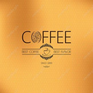 طرح لوگو وکتور قهوه کافی شاپ MV002452