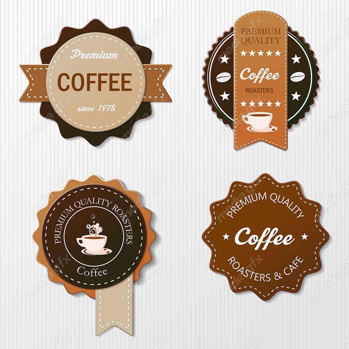 طرح لوگو وکتور قهوه کافی شاپ MV002460