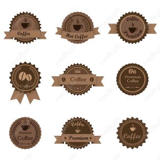 طرح لوگو وکتور قهوه کافی شاپ MV002463