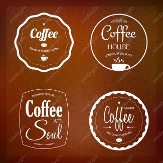 طرح لوگو وکتور قهوه کافی شاپ MV002475