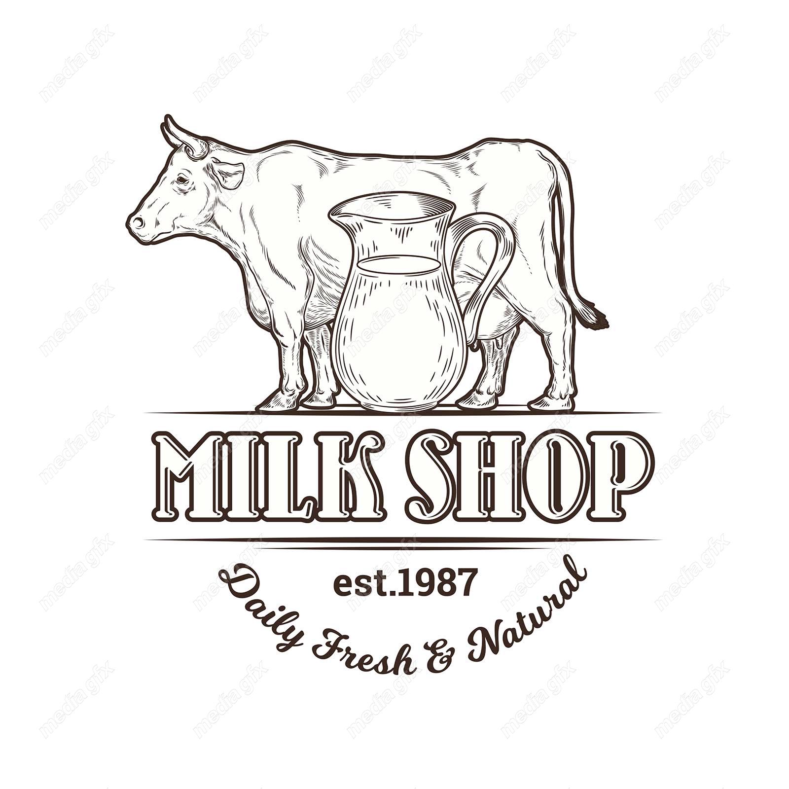 وکتور لوگو لبنیات MV002476