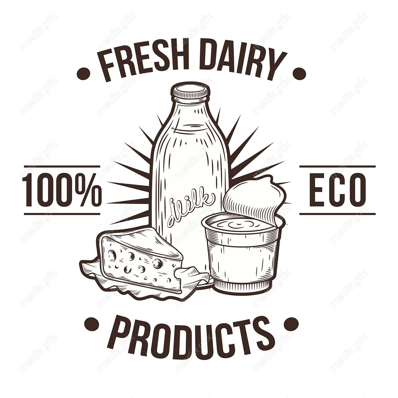 وکتور لوگو لبنیات MV002480